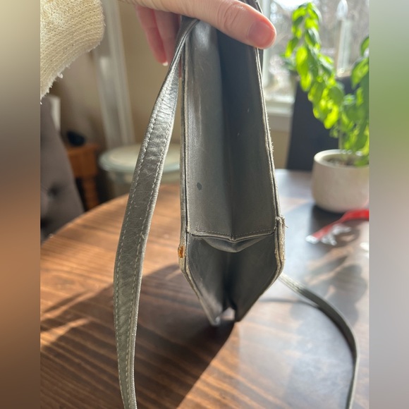 Vintage Slate Grey Neiman Marcus Jay Herbert Crossbody Purse - Picture 6 of 8